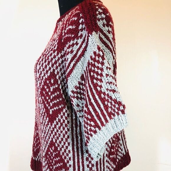 Womens Vintage Chunky HandMade Thick Knit Sweater - Picture 4 of 8